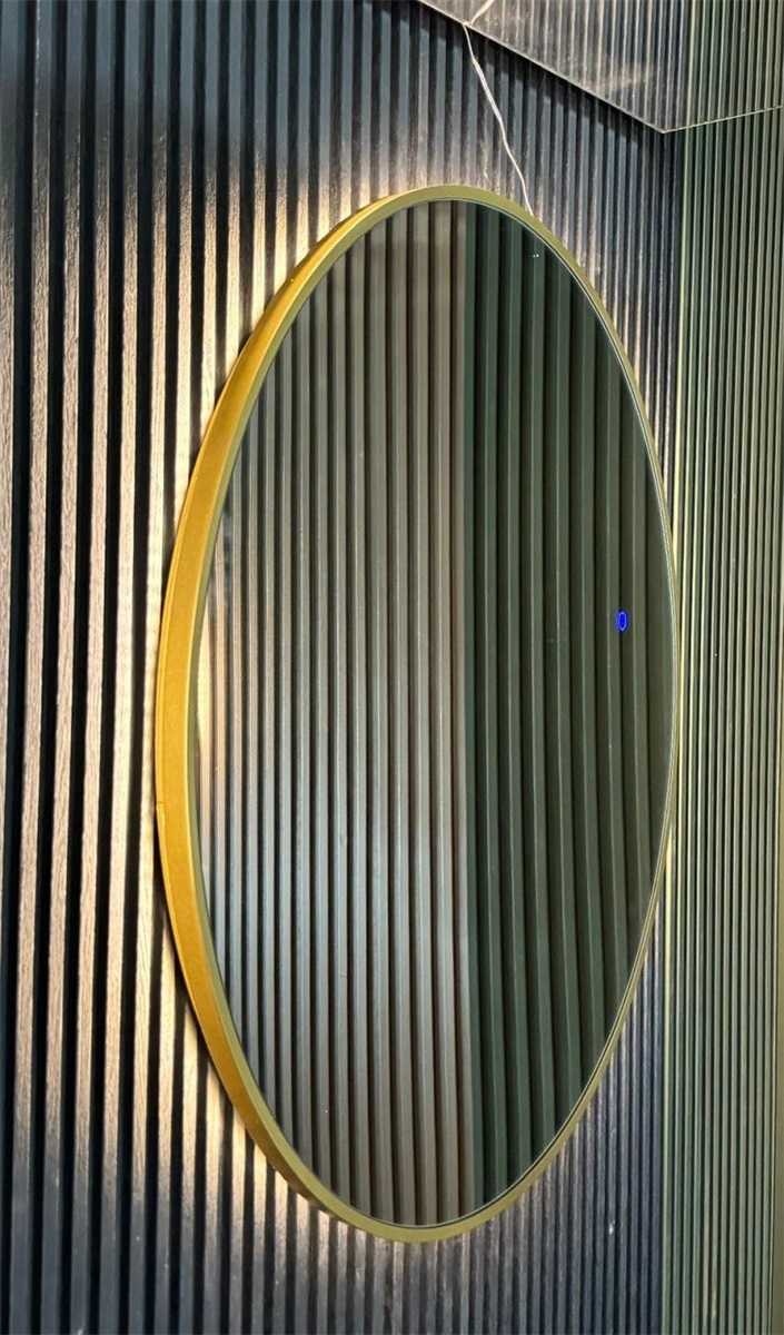 Mirror with Light - Gold Line