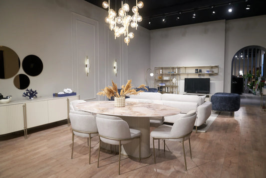 Blush - Oval Dining Table