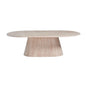 KIMBERLY CT OVAL 130X70X45 FLINTSTONE FAUX MARBLE TOP Dinner Table