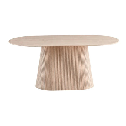 KIMBERLY DT OVAL FLINTSTONE FAUX MARBLE TOP