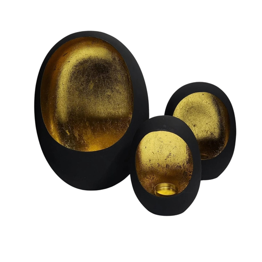 3 Egg Candleholder Set of 3 (60x40x22)