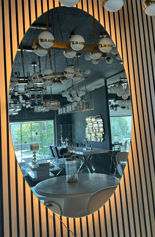 Mirror with Light - Oval Line