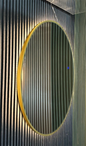 Mirror with Light - Gold Line